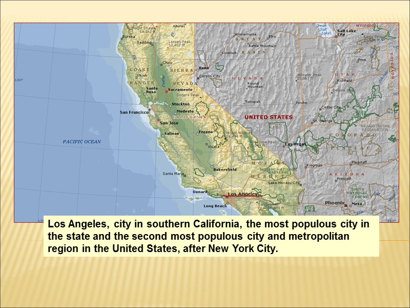 Los Angeles, city in southern California, the most populous city in the state and